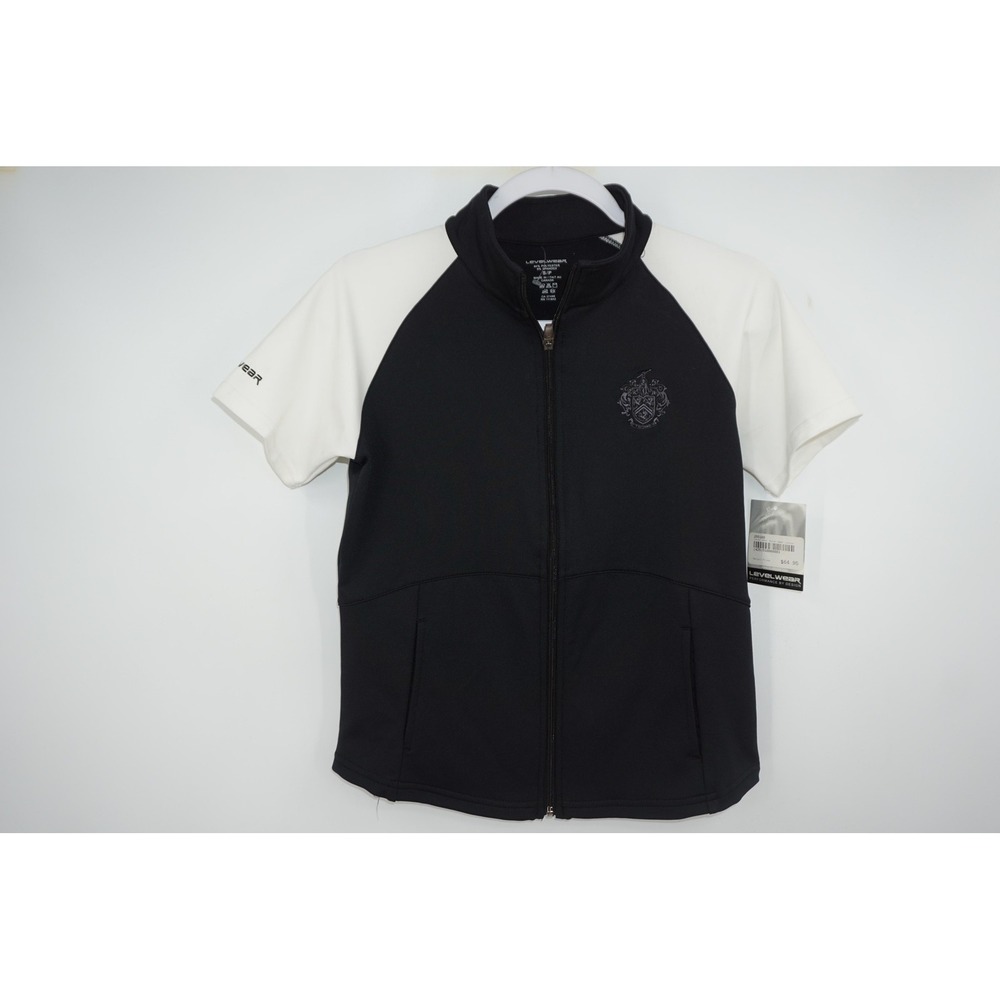 Levelwear Jacket Womens Small Black White Adrenalin Performance Short Sleeve‎